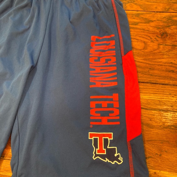 Colosseum Louisiana Tech Men’s Athletic Shorts Blue Size Small - Picture 2 of 9